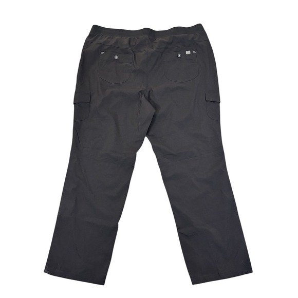 LL Bean Black Vista Camp Pants Straight-Leg Cargo 2X Plus Gorpcore Outdoor $90 - Picture 4 of 11